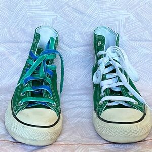 Green Hightop converse 🌵